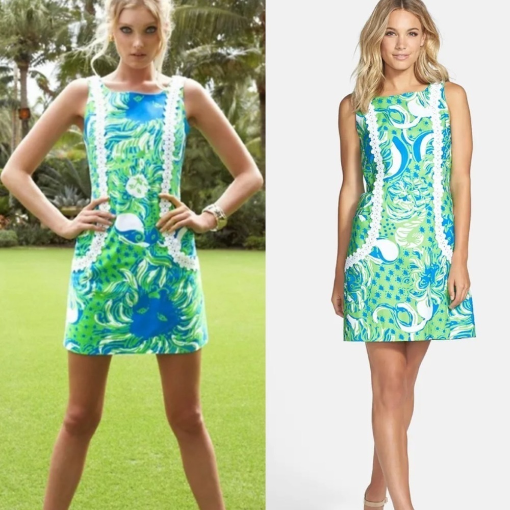 Lilly Pulitzer Liz Limeade Roar Of The Jungle Lace
